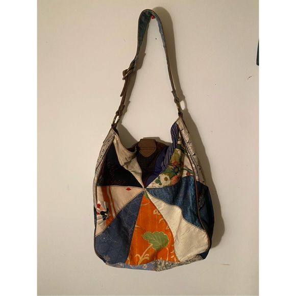 Lucky Brand Hobo Patchwork Purse Bag Large - Picture 2 of 11